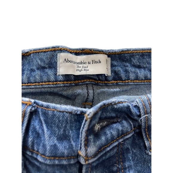 Abercrombie & Fitch The Dad High rise women's jeans button fly medium wash - 6s - Picture 6 of 8